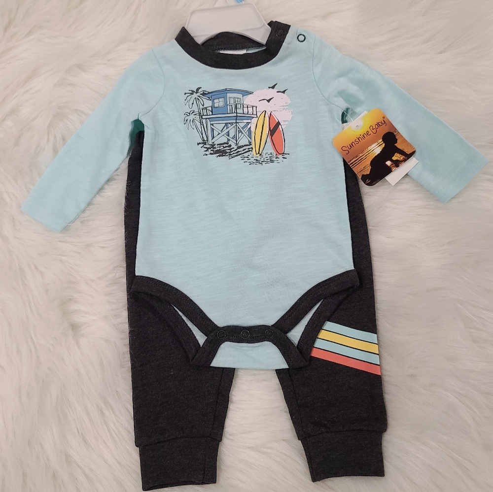 Surfer boy outfit nwt